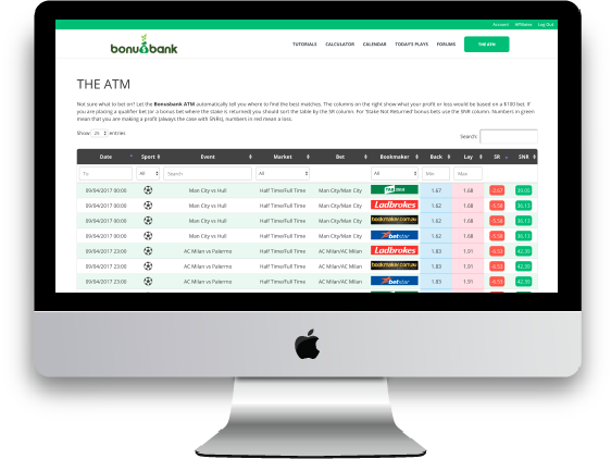 Australia's Only Matched Betting Software
