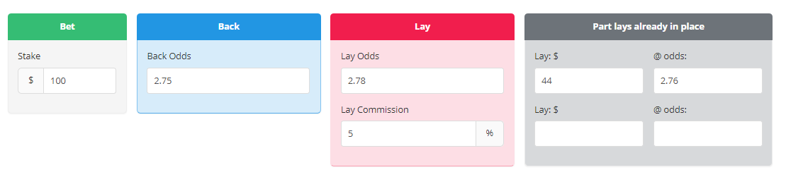 Advanced Matched Betting Calculator