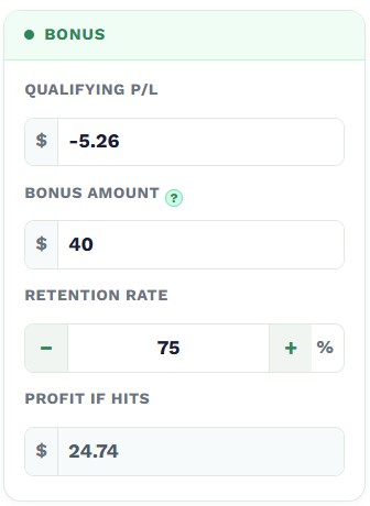EV calculator bonus section