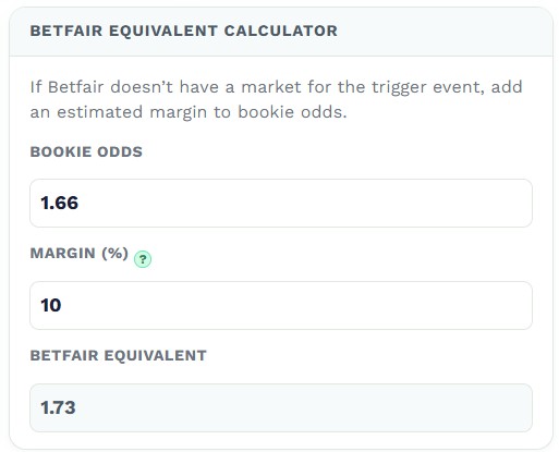 EV calculator mini-calc section